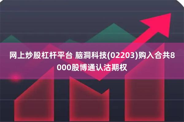 网上炒股杠杆平台 脑洞科技(02203)购入合共8000股博通认沽期权